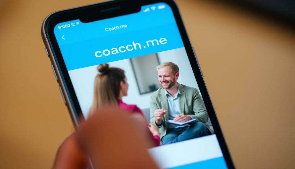 Imagen de la aplicación Coach.me mostrando un coach en acción Imagen de la aplicación Coach.me mostrando un coach en acción