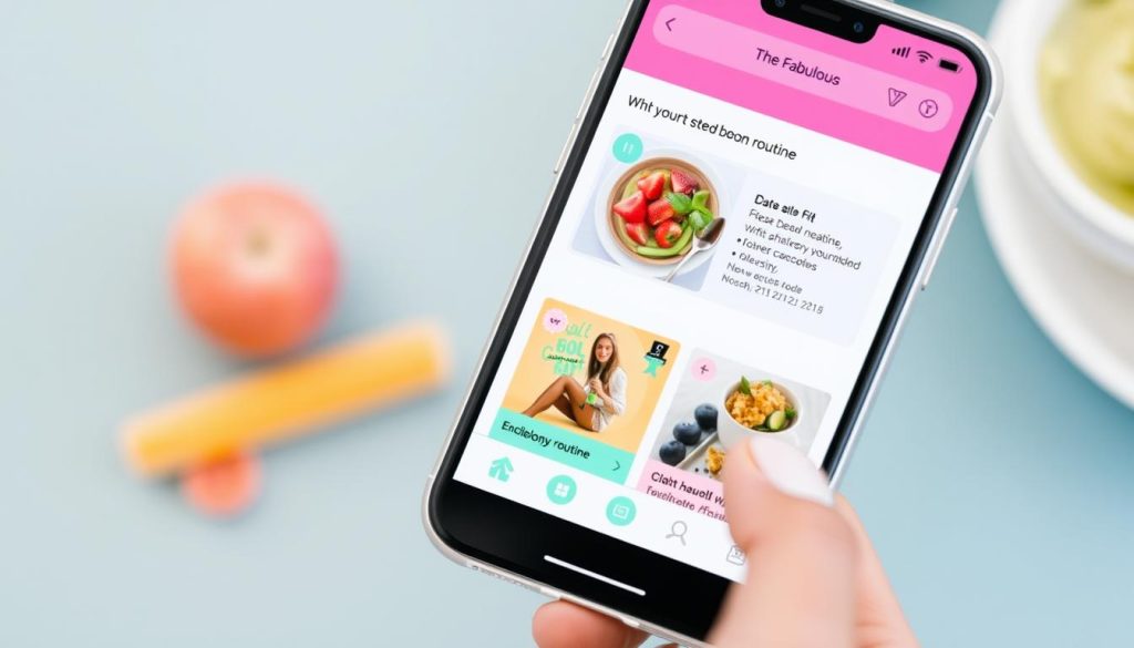Imagen de la aplicación Fabulous en acción, mostrando una rutina saludable Imagen de la aplicación Fabulous en acción, mostrando una rutina saludable