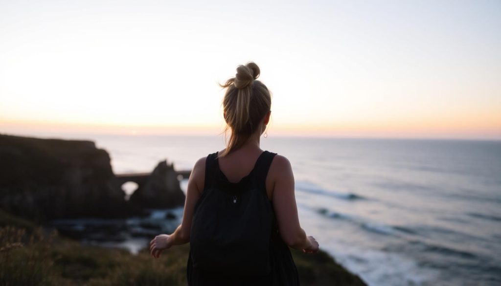 Imagen de una persona iniciando su jornada de transformación personal con HabitTube Imagen de una persona iniciando su jornada de transformación personal con HabitTube